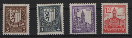 SBZ, West- Sachsen, 1946, Mi.- Nrn.: 150- 55X , **, signiert / geprüft Dr. Bönning! Luxusstücke! RR!