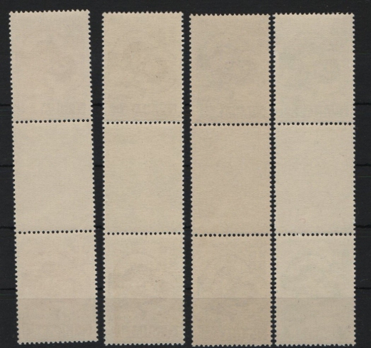 III. Reich, Dt. Bes. II. WK, Serbien, 1942, Mi.- Nrn.: 62 A SZ- 65 A SZ, **, Luxusstücke!