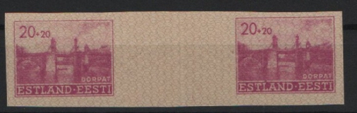 III. Reich, Dt. Bes. II. WK, Estland, 1941, Mi.- Nr.: 5 ZW, (*), Kabinettstück! Selten!