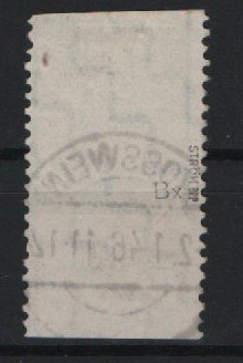 SBZ, West- Sachsen, 1945, Mi.- Nr.: 116 BX, mit Ur, gestempelt, tiefstgeprüft Ströh BPP! Luxusstück! RR!