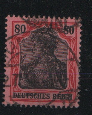 Dt. Kaiserreich, 1918, Mi.- Nr.: 93 IIa, gestempelt, mit Fotoattest Kroschel VPEX,  Echt und einwandfrei Luxusstück! Selten!