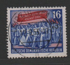 DDR, 1953, Mi.- Nr.: 347 YI, gestempelt, aktuelles Fotoattest Mayer VP: echt und einwandfrei! Luxusstück! RR!