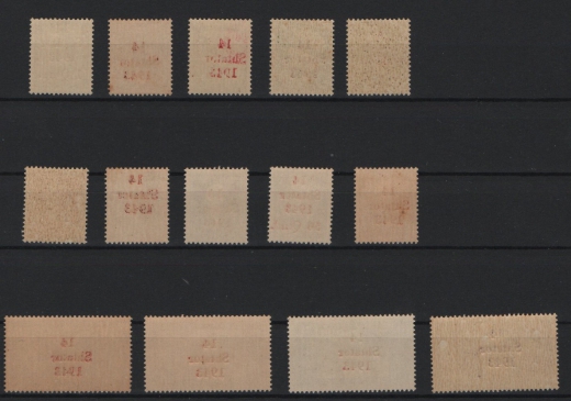 III. Reich, Dt. Bes. II. WK, Albanien, 1944, Mi.- Nr.: 1- 14, **, Guter Kabinettsatz!