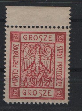 Polen, 1917, Lockalausgaben Prezedborz Mi.- Nrn.:, 1A vom Or, ** (!), Qualitätsstück! Sehr selten!
