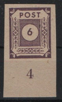 SBZ, Ost- Sachsen, 1945, Mi.- Nr.: 58 U vom Ur, **! Selten!