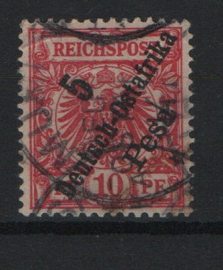 Dt. Kolonien, DOA, ca. 1900, Mi.- Nr.: 8b, gestempelt, geprüft Jäschke- L., gutes Bedarfsstück!