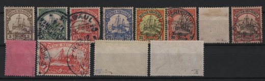 Dt. Kolonien, DNG, 1900 / 1901, Mi.- Nr.: 7- 18, gestempelt! Mi.- Nrn.: 17 + 18 geprüft bzw. signiert! Schön und selten!