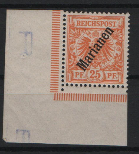 Dt. Kolonien, Marianen, 1900, Mi.- Nrn.: 5II, **, mit ER! Selten!
