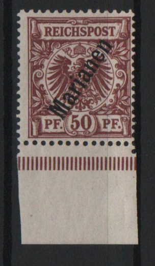 Dt. Kolonien, Marianen, 1900, Mi.- Nrn.: 6 II, **, mit Ur! Selten!