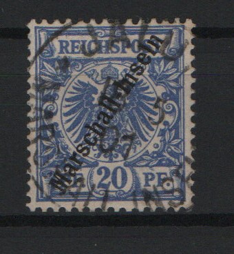 Dt. Kolonien, Marshall- Inseln, 1897 / 1900, Mi.- Nr.: 4 I, gestempelt, tiefstgeprüft Bothe BPP! Selten!