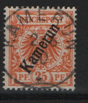 Dt. Kolonien, Kamerun, 1897 / 99, Mi.- Nrn.: 5, gestempelt! Luxusstück! Selten!