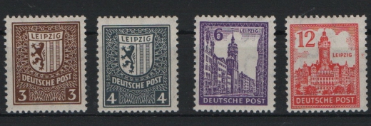 SBZ, West- Sachsen, 1946, Mi.- Nrn.: 150- 55X , **! Luxusstücke! RR!