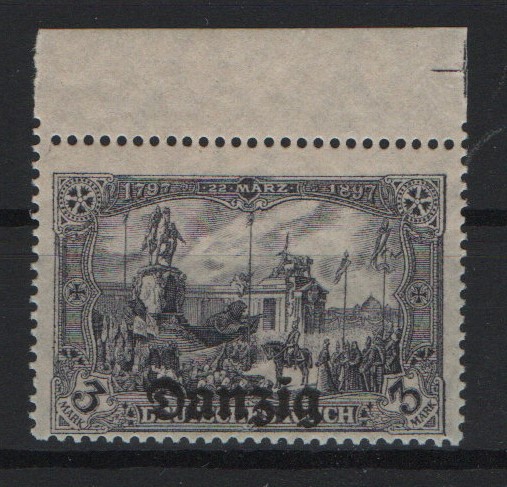 Danzig, 1920, Mi.- Nr.: 13 a POR, **, tiefstgeprüft Erdwien BPP!