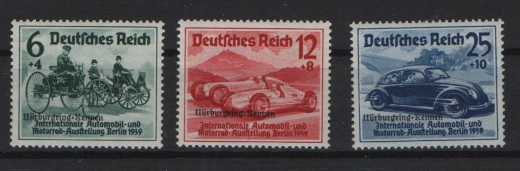 III. Reich, 1939, Mi.- Nr.: 695- 97, kpl.- Satz, **, Qualitätsatz! Selten!