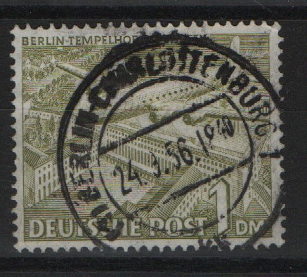 Berlin, 1949, Mi.- Nrn.: 57 X, gestempelt, tiefgeprüft Schlegel BPP! Kabinettstück, selten!