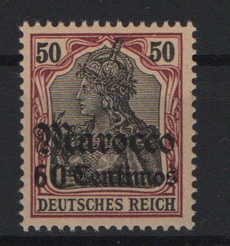 Dt. Auslandspostämter, Marokko, 1905, Mi.- Nr.: 28 , **! Selten!