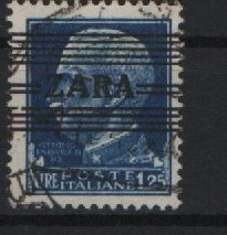 III. Reich, Dt. Bes. II. WK, Zara, 1944, Mi.- Nr.: 34 Typ III, gestempelt, Kabinettstück!