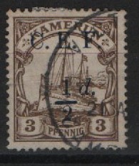 Dt. Kolonien, Kamerun, Britische Besetzung, 1915, Mi.- Nrn.: 1, gestempelt! Selten!