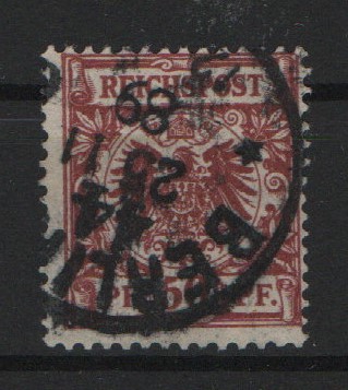 DR, Krone Adler, 1889, Mi.- Nr.: 50 ab, gestempelt, doppelt tiefstgeprüft Zenker BPP! Luxusstück!