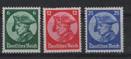 III. Reich, 1933, Mi.- Nrn.: 479- 481, **, kpl. Kabinettsatz