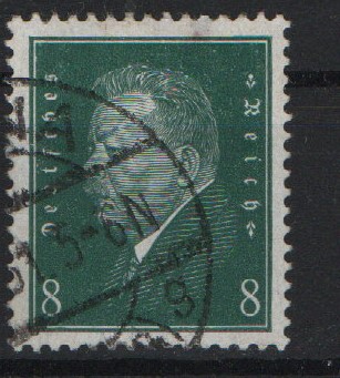 DR / Weimar, 1928, Mi.- Nr.: 412 z, gestempelt (!), geprüft Schlegel BPP! Kabinettstück! Sehr selten!