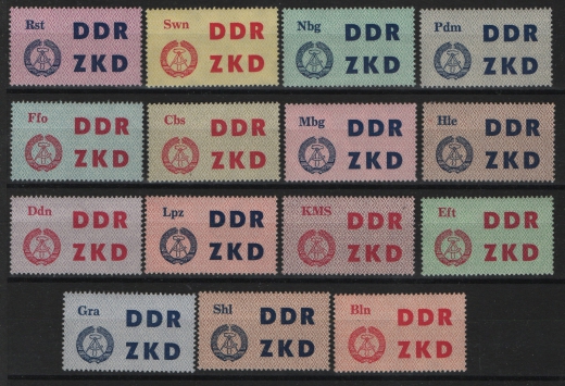 DDR, 1963, ZKD C, Mi.- Nr.: 1- 15, **, kpl. Satz! Selten!