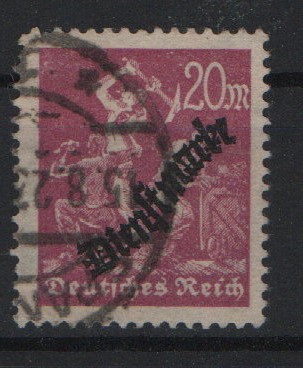 DR, Infla, 1923, Mi.- Nr.: D 75 Y, gestempelt, geprüft Infla / Weinbuch BPP! Gutes Bedarfsstück! Selten!