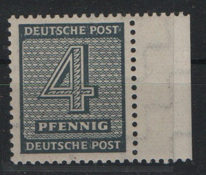SBZ, West- Sachsen, 1945, Mi.- Nr.: 127 Xb, mit SR, **, tiefstgeprüft Ströh BPP! Luxusstück! RR!