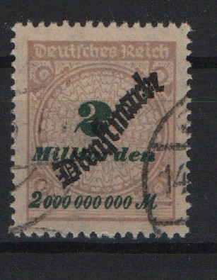 DR, Infla, 1923, Mi.- Nr.: D 84, gestempelt, geprüft Infla / BPP! Gutes Bedarfsstück! Selten!