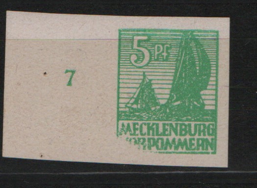 MVP, 1946, Mi.- Nr.: 32x mit Plf.: VIII, mit Sr, **! Selten!