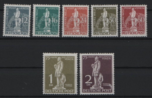 Berlin, 1949, Mi.- Nrn.: 35- 41, **, !Der Stephan- Satz, kpl. Satz! Je tiefstgeprüft Schlegel BPP! Luxus!