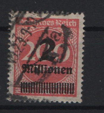 DR, Infla, 1923, Mi.- Nr.: 309 A P a Y, gestempelt, tiefgeprüft Bechtold BPP!