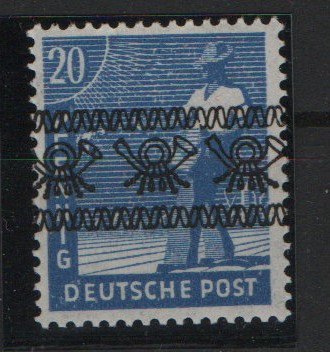 Bizone, 1948, Mi.- Nr.: 43 I c, **, Farbbefund Bernhöft ARGE! Luxusstück!