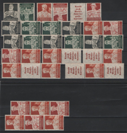 III. Reich, 1934, alle möglichen Stände ZD´s, **! Qualitätsstücke! Selten!