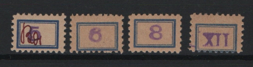 D. - OST, Lokalausgaben, Fredersdorf, 1945, Mi.- Nrn.: 101 b, 102- 104 b, ** , FA Dr. Harder BPP: e+e! Luxusstücke!