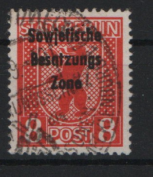 SBZ, Allgemeine Ausgaben, 1948, Mi.- Nr.: 202 v x DDII, gestempelt, geprüft Zierer BPP! Selten!