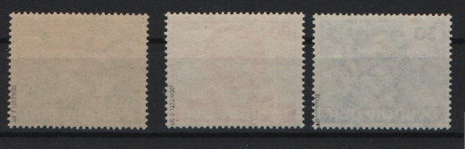 Berlin, 1949, Mi.- Nrn.: 61- 63, **, kpl. Satz, je tiefstgeprüft Schlegel BPP! Luxussatz!