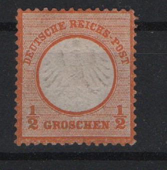 Dt. Kaiserreich, Brustschilder, 1872, Mi.- Nr.: 14, (*)! Kabinettstück!