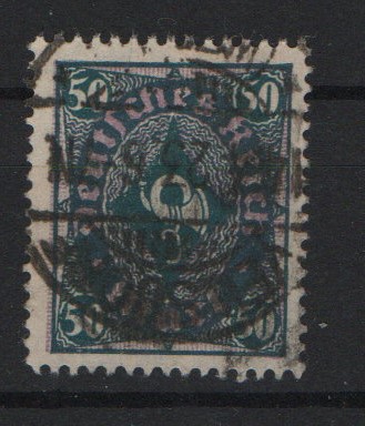 DR, Infla, 1922, Mi.- Nr.: 209 P Y, gestempeltes Luxusstück, aktuelles Fotoattest Weinbuch BPP: echt und einwandfrei!