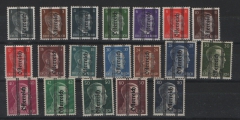 Österreich, 1945, Mi.- Nrn.: 674- 692, ** / * (gem.), der sogen. Gratzer Aufdruck! Je geprüft / signiert! Seltener Satz!