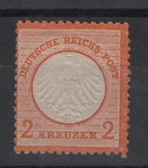 Dt. Kaiserreich, Brustschilder, 1872, Mi.- Nr.: 15, **! Kabinettstück! Selten!