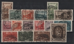 Saargebiet, 1934, Mi.- Nrn.: 179- 94, gestempelt! Selten!