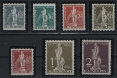 Berlin, 1949, Mi.- Nrn.: 35- 41, **! Der Stephan- Satz! Je tiefstgeprüft Schlegel BPP! Luxus!