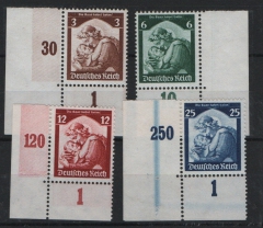 III. Reich, 1935, Mi.- Nr.: 565- 68, **, je vom ER! Luxussatz!