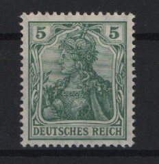 DR, Germania Friedensdruck, 1913 Mi.- Nr.: 85 I b, **, tiefstgeprüft Jäschke BPP! Luxusstück! Selten!