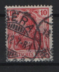 DR, Germania Friedensdruck, 1912, Mi.- Nr.: 86 I c, gestempelt, tiefgeprüft Jäschke! Selten!