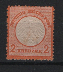 Dt. Kaiserreich, Brustschilder, 1872, Mi.- Nr.: 8, *! Kabinettstück!