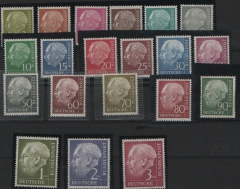 BRD, 1954, Mi.- Nr.: 177x- 196x, **, Der Heuss- Satz! Selten!