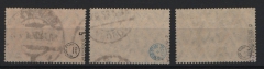 DR, Infla, 1922, Mi.- Nr.: 222 b, c, + d, gestempelt, geprüft Infla / Dr. Oechsner BPP / Zenker! Sehr selten!