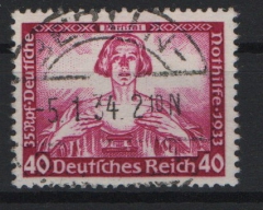 III. Reich, 1933, Mi.- Nr.: 507 A, gestempelt, tiefstgeprüft Schlegel BPP! Luxusstück! Selten!